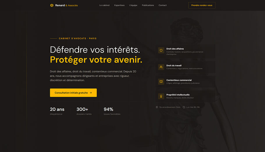 Site Renard & Associés - Cabinet d'avocats